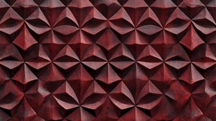深红几何立体纹理图案