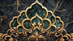 金色奢华花纹装饰图案