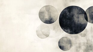 抽象水墨风圆形图案背景