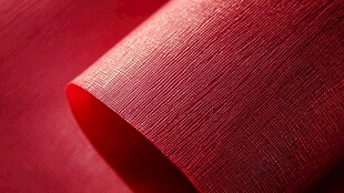 红色纹理织物特写