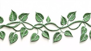 绿叶藤蔓装饰图案