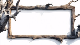 枯木框架 自然质朴之美