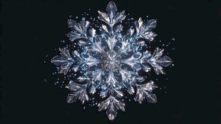 梦幻冰晶雪花