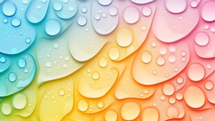 多彩水滴背景纹理图案