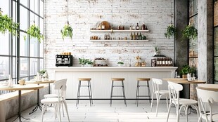 简约清新风的室内休闲空间