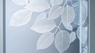 叶脉玻璃艺术 精致纹理
