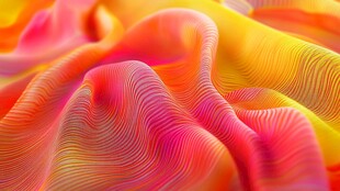 绚丽多彩的波纹织物纹理