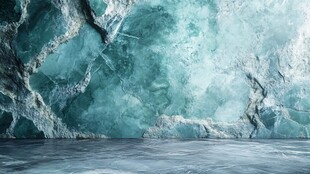 梦幻蓝绿色大理石纹理背景