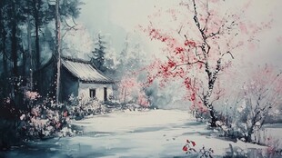 春日山林中的静谧小屋