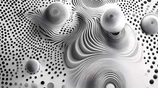 黑白抽象几何纹理图案