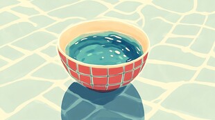 碗中碧水 清新视觉画面