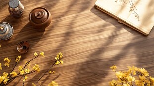 春日茶席 案上雅物