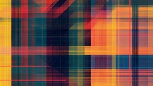 多彩几何线条抽象背景图