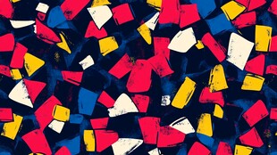 多彩几何碎片抽象图案