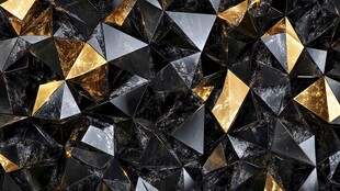 黑金几何立体拼接纹理