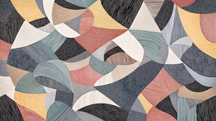 几何抽象图案地毯艺术