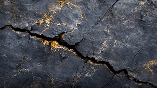 岩石裂痕纹理特写