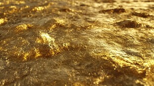 金色纹理表面