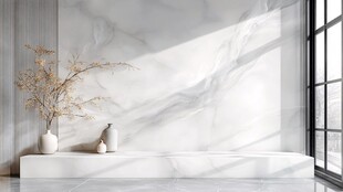 简约大理石室内静谧角落