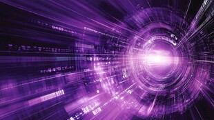 紫色科技隧道光影特效