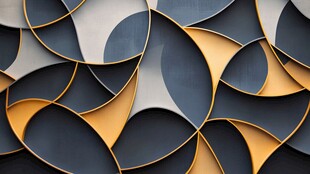 几何拼接抽象立体图案