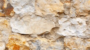 石砌墙面纹理特写