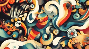 绚丽抽象艺术图案纹理