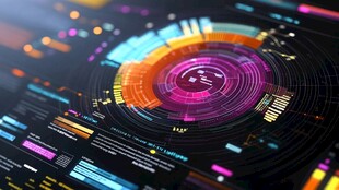 科技感炫酷数据界面视图