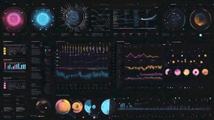 炫酷科技数据可视化界面