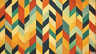 多彩几何人字纹图案背景