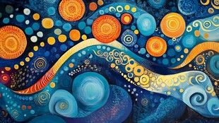 梦幻绚丽的抽象图案世界