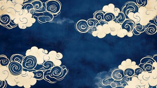 中式古典云纹背景图案