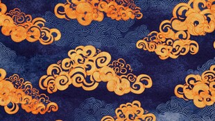 中式云纹图案背景纹理