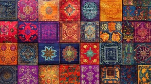 绚丽多彩的民族风图案集合