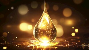 金色水滴之光梦幻场景