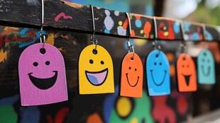 彩色笑脸吊牌 活力满满