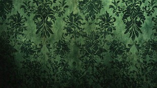 深绿复古花纹背景图案