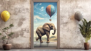 梦幻之门 大象与热气球奇景