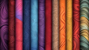 多彩纹理纸张展示