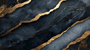 黑金大理石纹理奢华背景