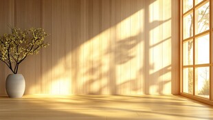 阳光洒入的温馨室内角落