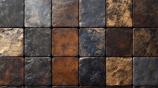 复古风格金属质感瓷砖纹理