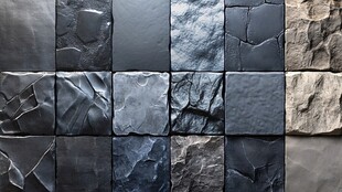 多样石砖纹理墙面展示