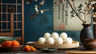 中式静物 蛋与传统美食