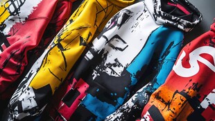 多彩潮流连帽卫衣展示