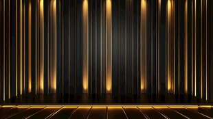 黑金质感灯光背景空间