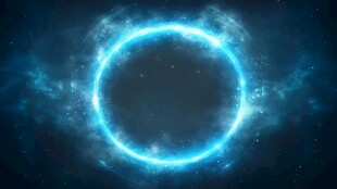 梦幻蓝色光环宇宙背景