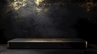 黑金质感展示台背景