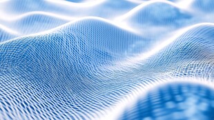 蓝色波纹科技感抽象背景