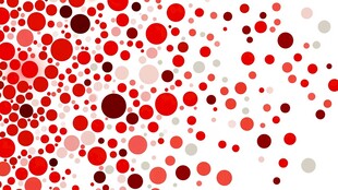 红色圆点渐变背景图案
